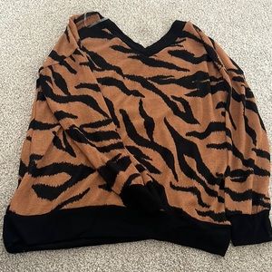 First Love by Lovelyn thin tiger print sweater